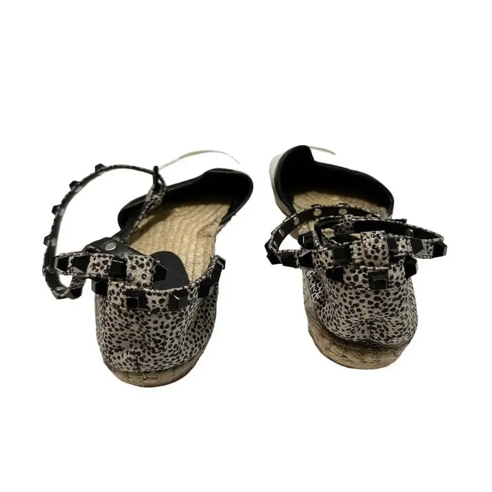 Rebecca Minkoff Women's Espadrilles White Ballet‎ Studded Gilles Flat Shoes Sz 8
